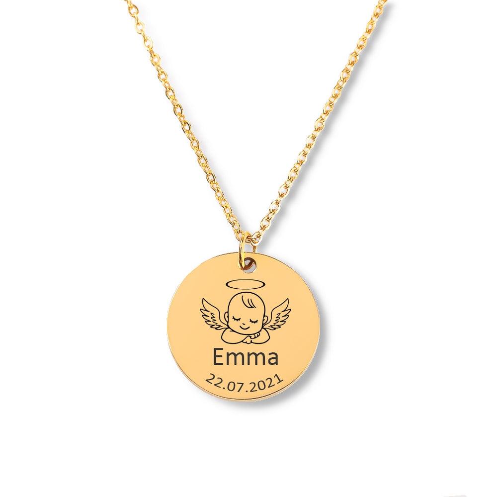 My Baby Angel Custome Engraving Necklace