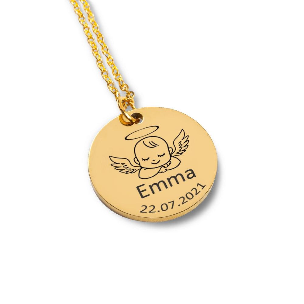 My Baby Angel Custome Engraving Necklace