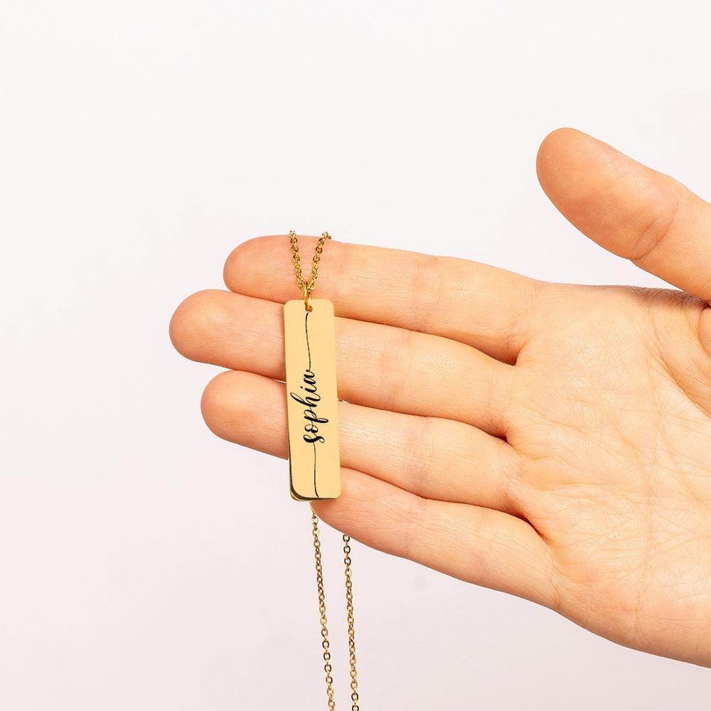 Customable Name Engravable Necklace