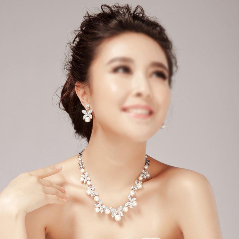 Bridal pearls wedding suite mixed batch jewelry three sets