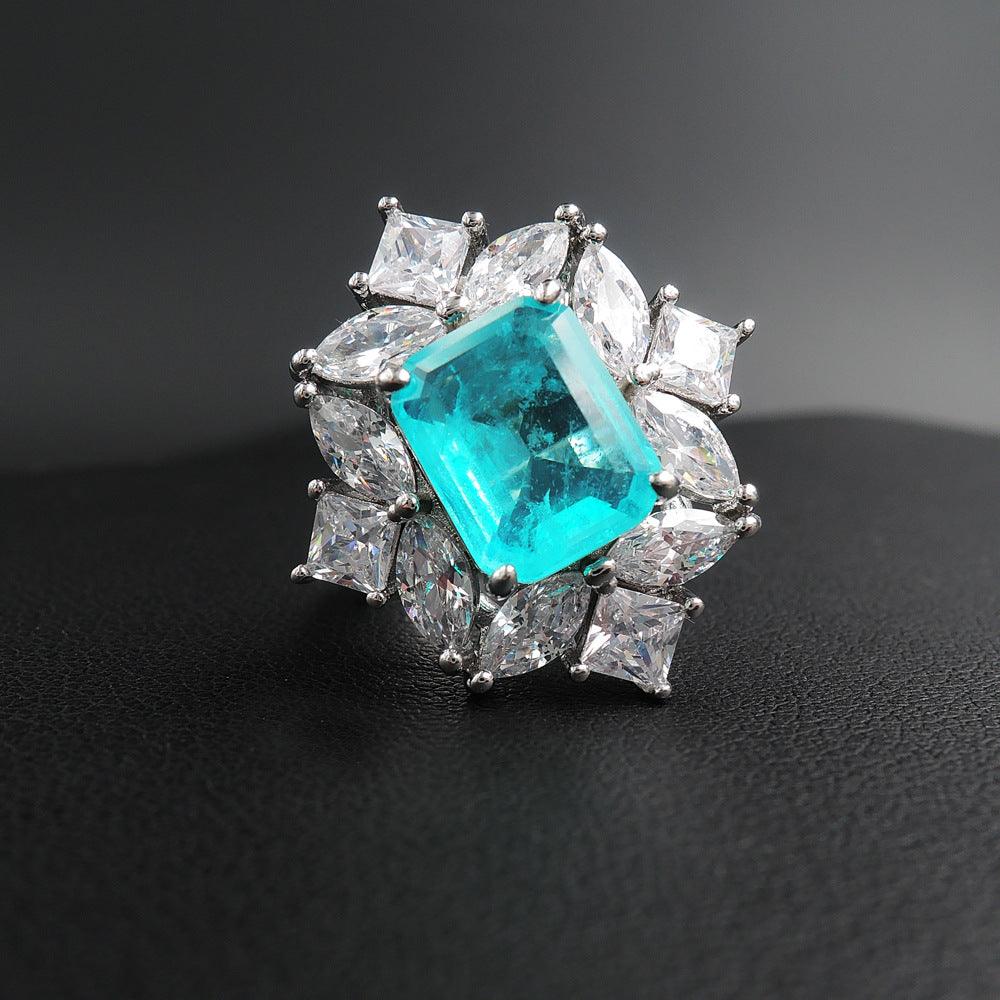 Paraiba Ring Emerald Ring