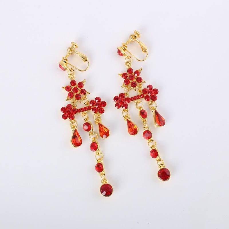 Spot Bride Wedding Necklace red jewelry accessories