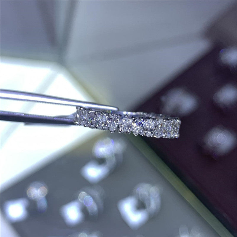Luxury Inlaid Waterdrop Rhinestone Rings