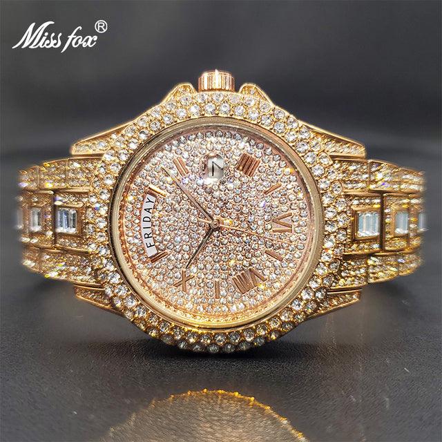 Diamond Studded Luxury Men Watch