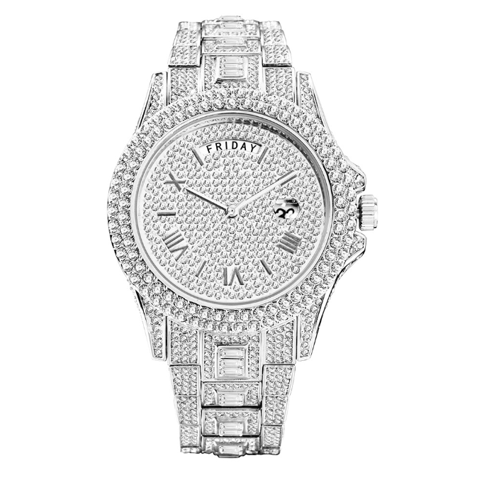 Diamond Studded Luxury Men Watch