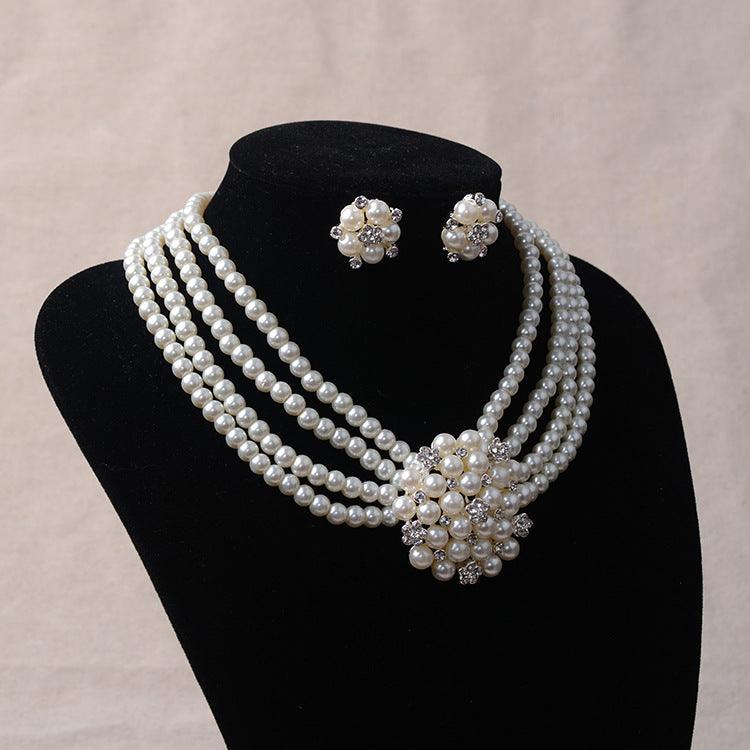 TL060 bridal chain, luxury pearl, flower wedding accessories