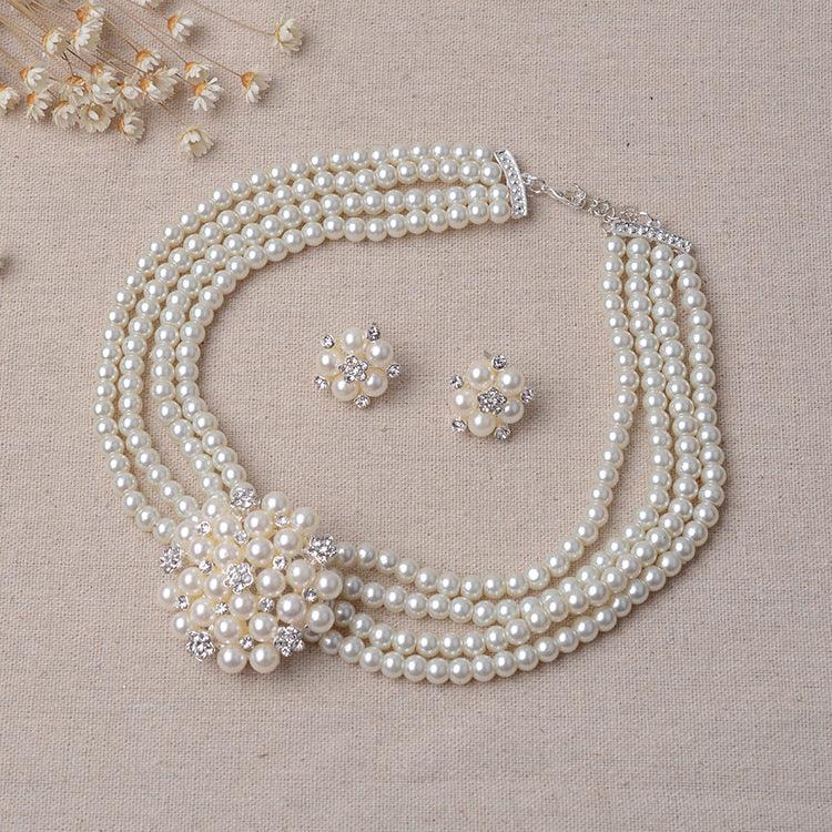 TL060 bridal chain, luxury pearl, flower wedding accessories