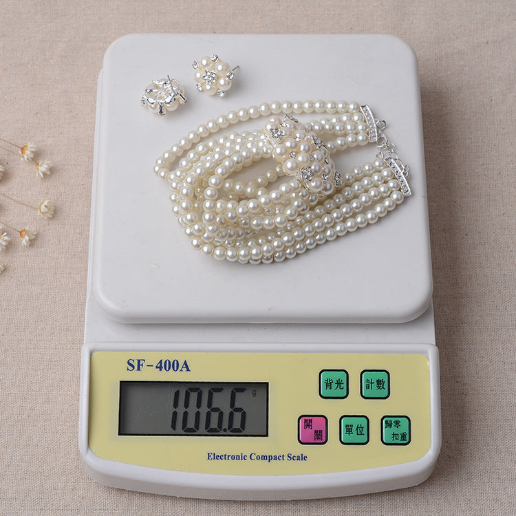 TL060 bridal chain, luxury pearl, flower wedding accessories