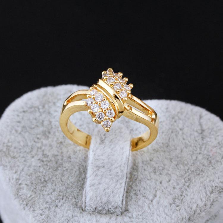 Girls Fashion Zircon Ring