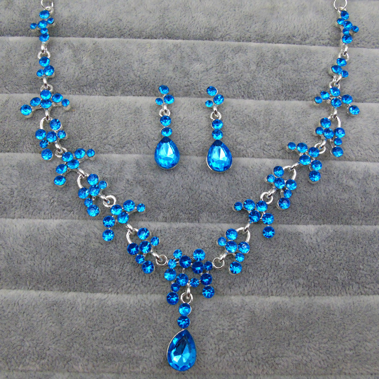Purple stone bridal wedding jewelry accessories