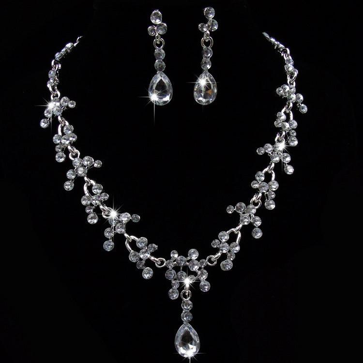 Purple stone bridal wedding jewelry accessories