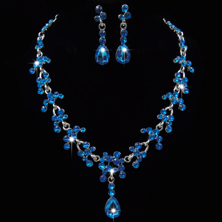 Purple stone bridal wedding jewelry accessories