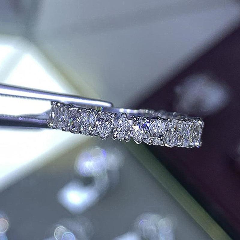 Luxury Inlaid Waterdrop Rhinestone Rings