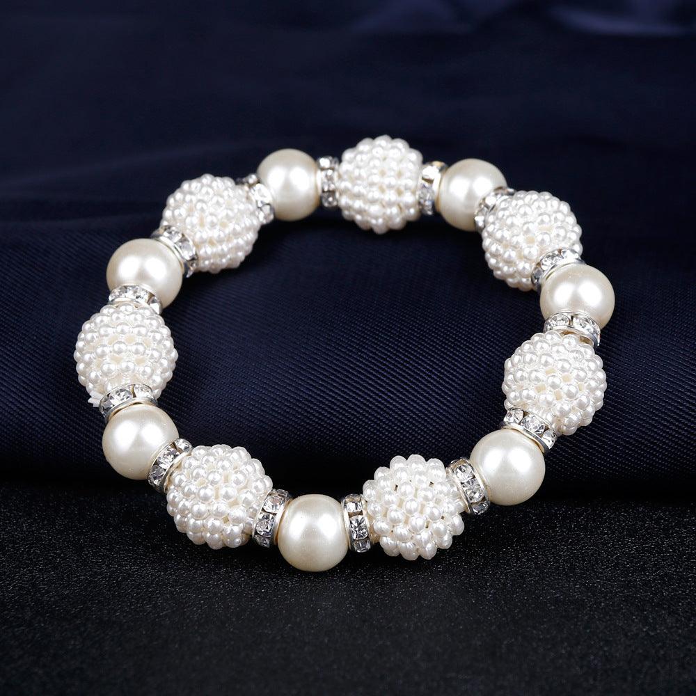 Bridal three piece suit Danbi Pearl Necklace Jewelry.