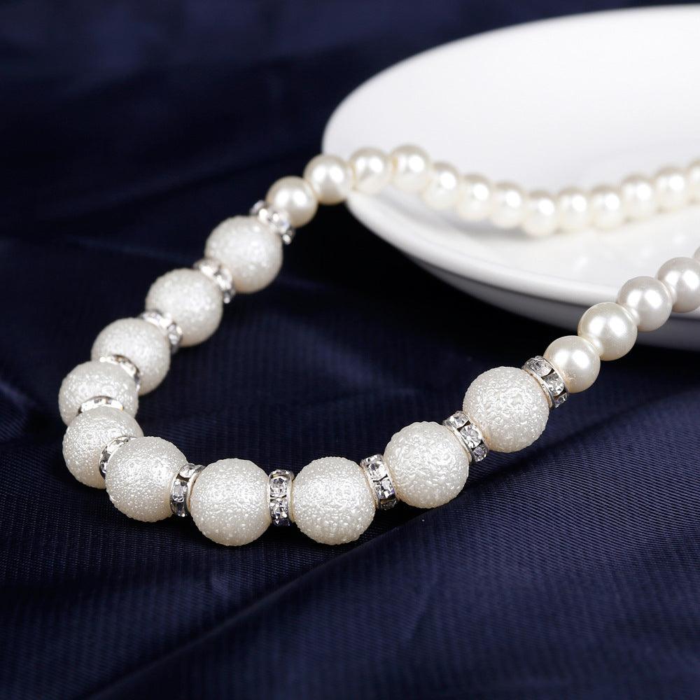 Bridal three piece suit Danbi Pearl Necklace Jewelry.