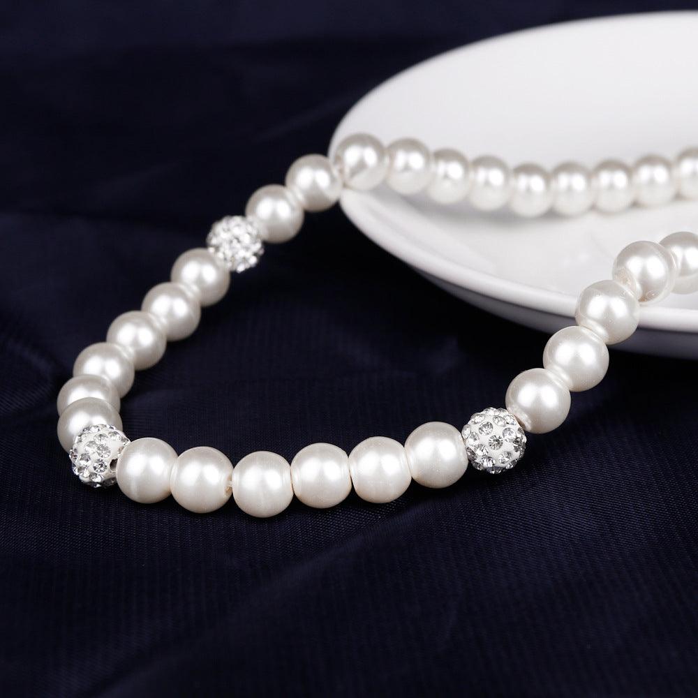 Classic bride wedding rings necklace earrings set of three