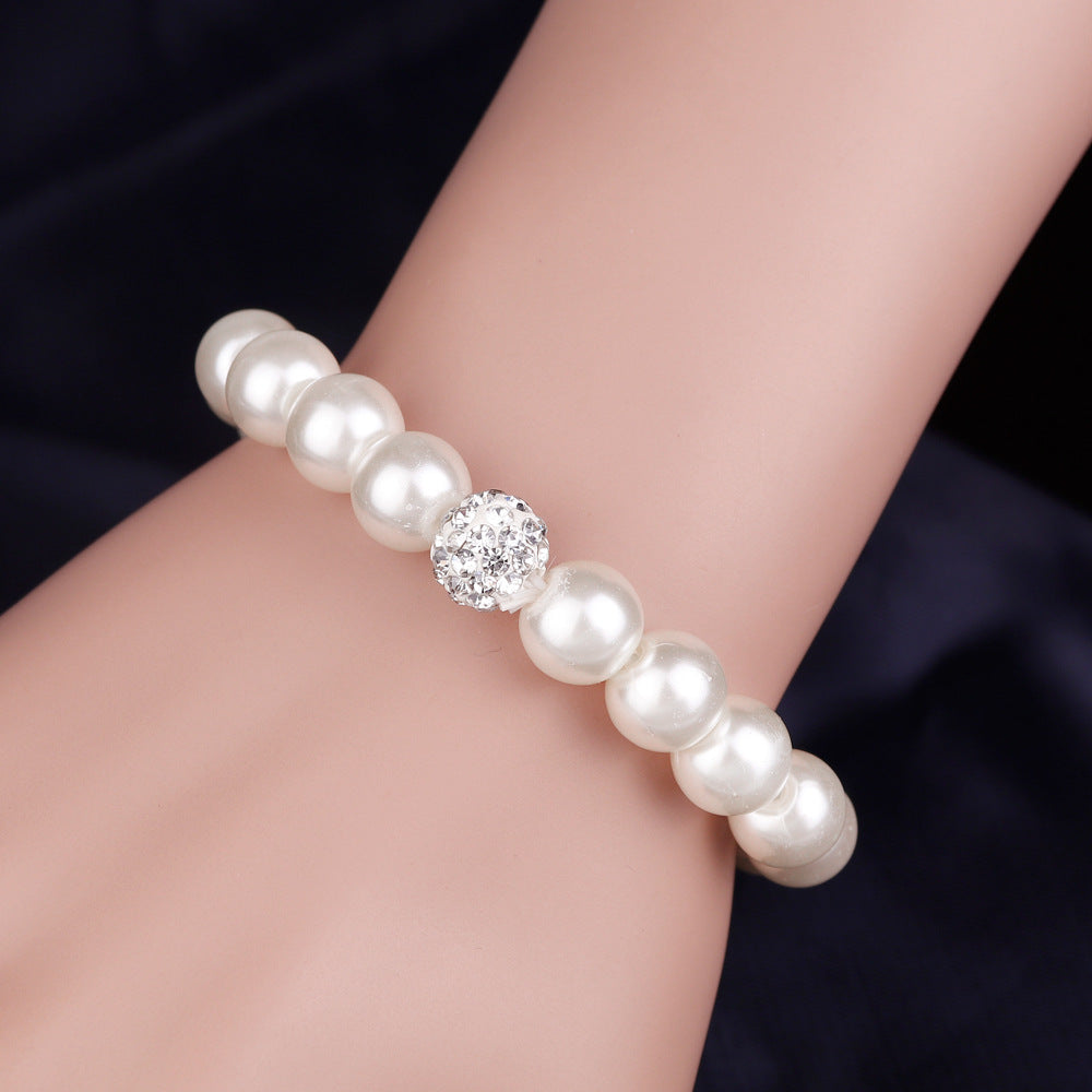 Classic bride wedding rings necklace earrings set of three