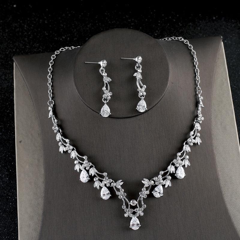 Zircon Bride Wedding Necklace jewelry accessories