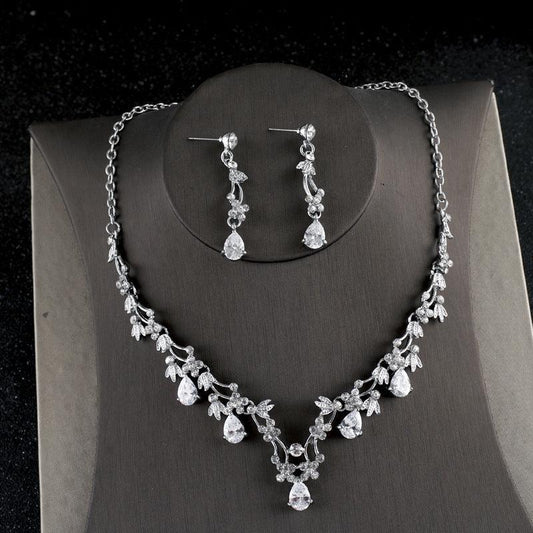 Zircon Bride Wedding Necklace jewelry accessories