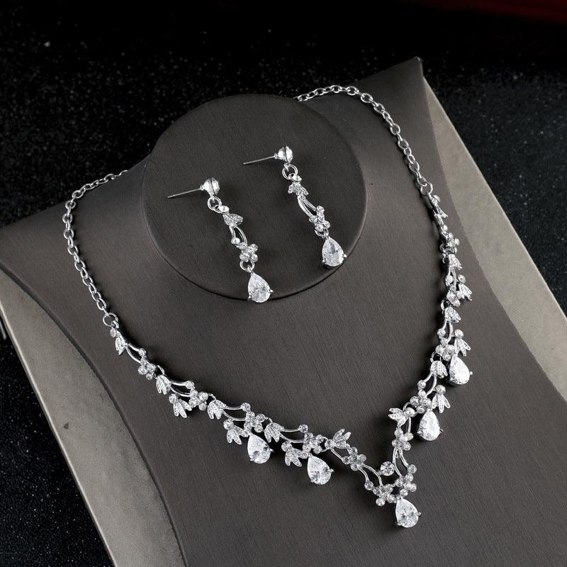 Zircon Bride Wedding Necklace jewelry accessories