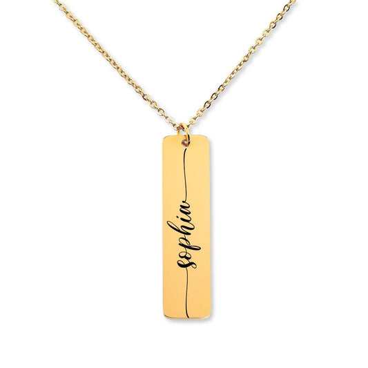 Customable Name Engravable Necklace