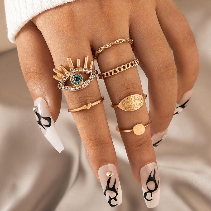 Personality Black Gem Ring