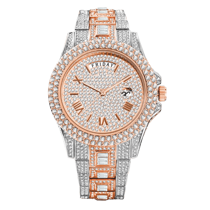 Diamond Studded Luxury Men Watch