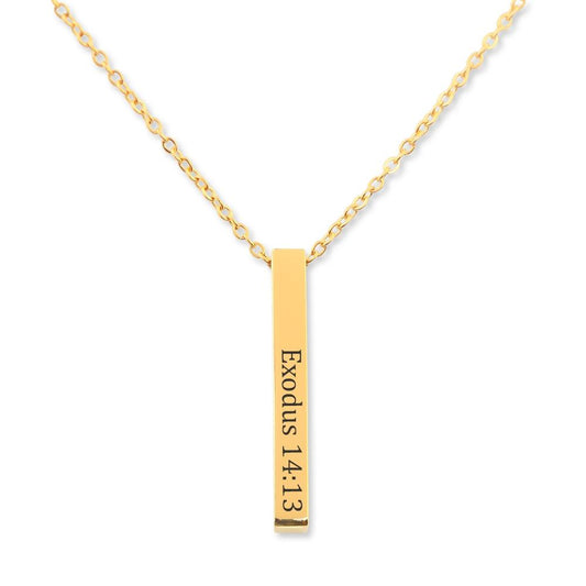 Engravable Bible Verse Necklace