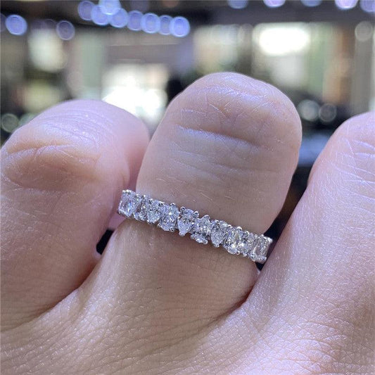 Luxury Inlaid Waterdrop Rhinestone Rings