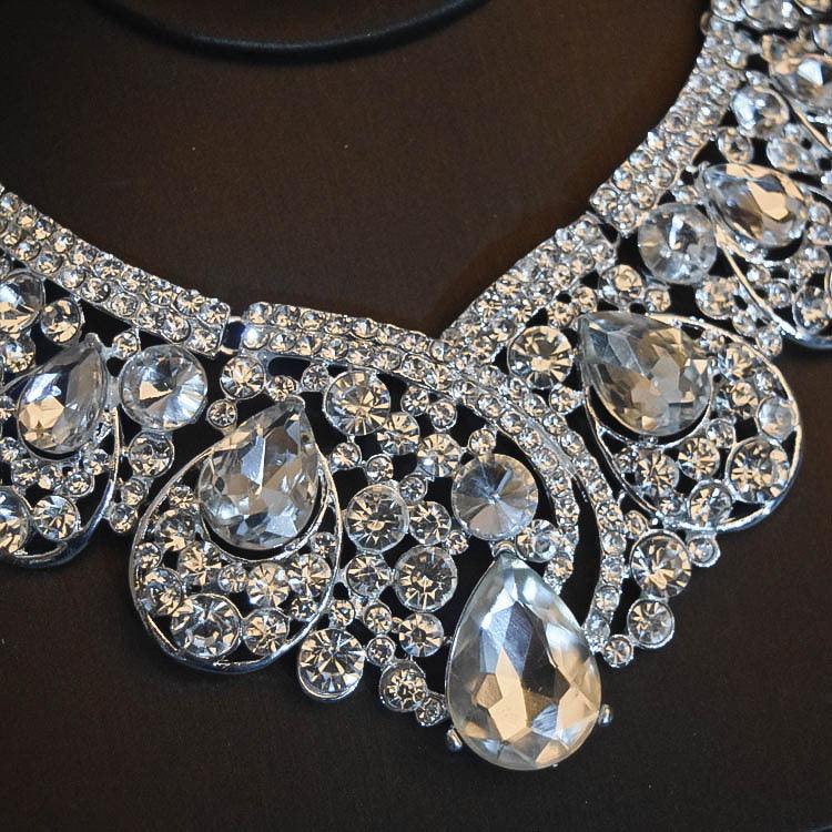 Bridal flower three piece hair Crown accessories