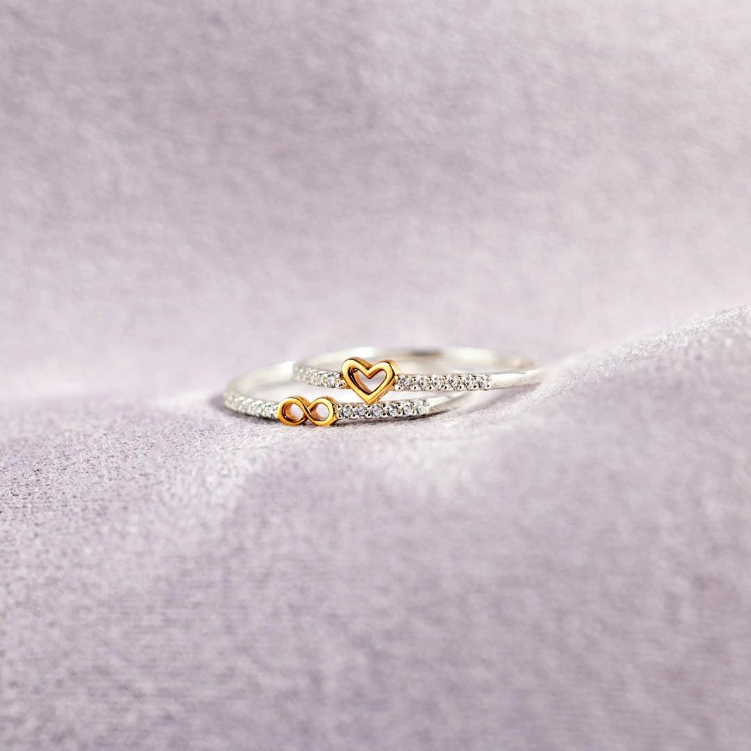 Zircon  Style Inlaid Ring