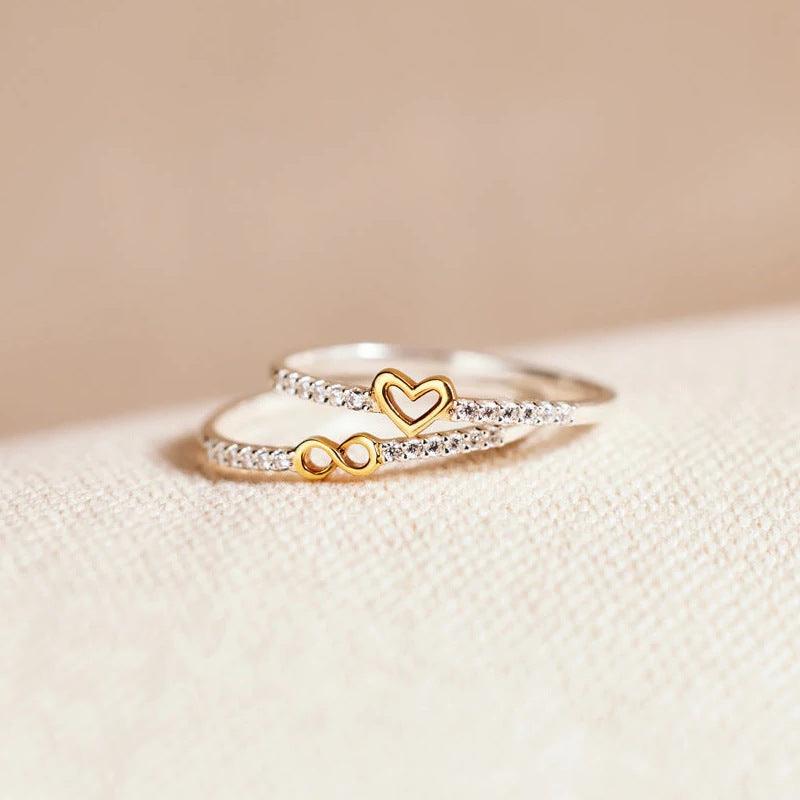 Zircon  Style Inlaid Ring