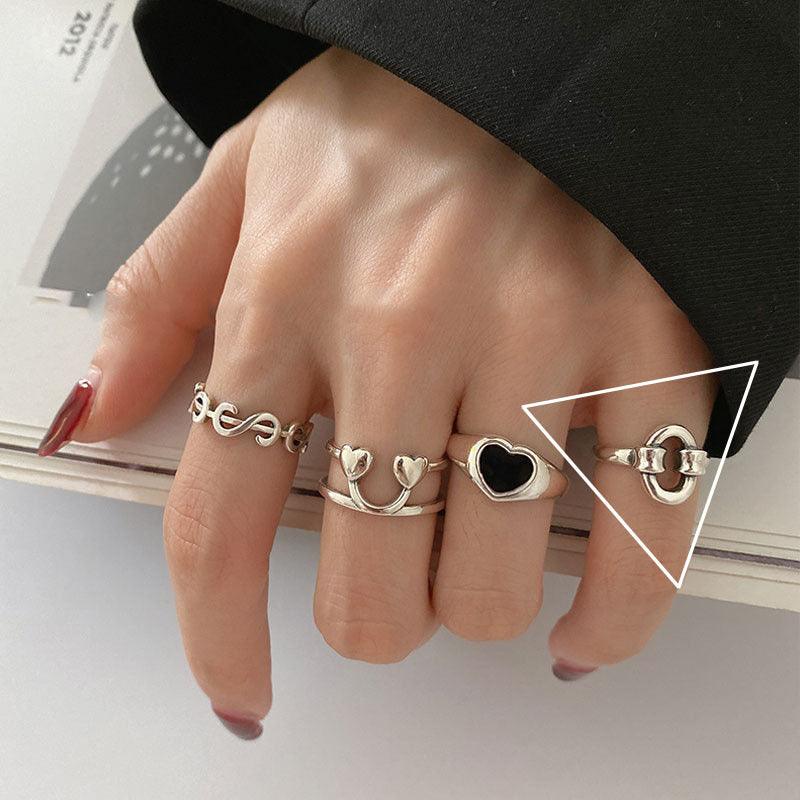 Heart Dollar Smiling Face Ring