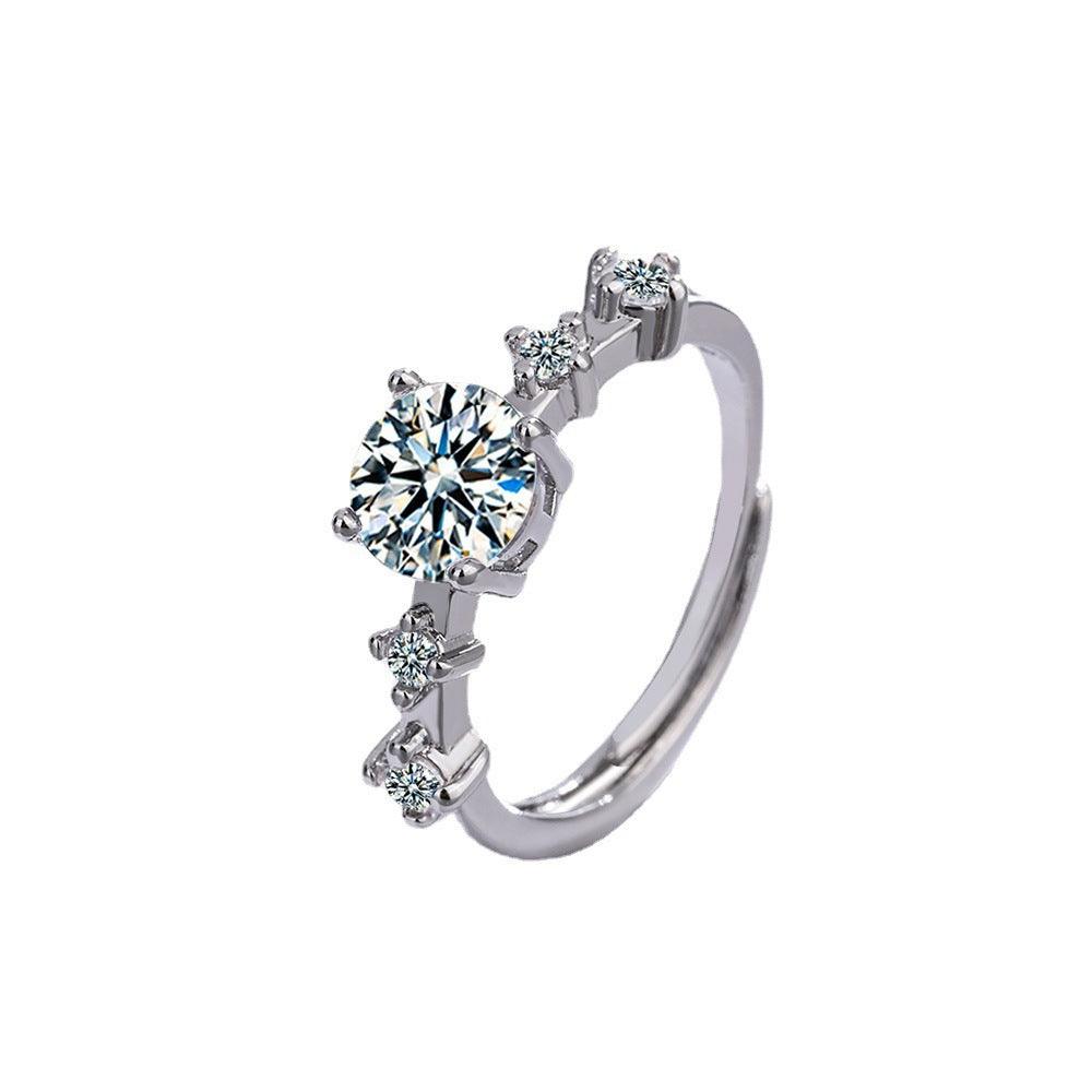 Zirconium Diamond Ring Mouth Special Design