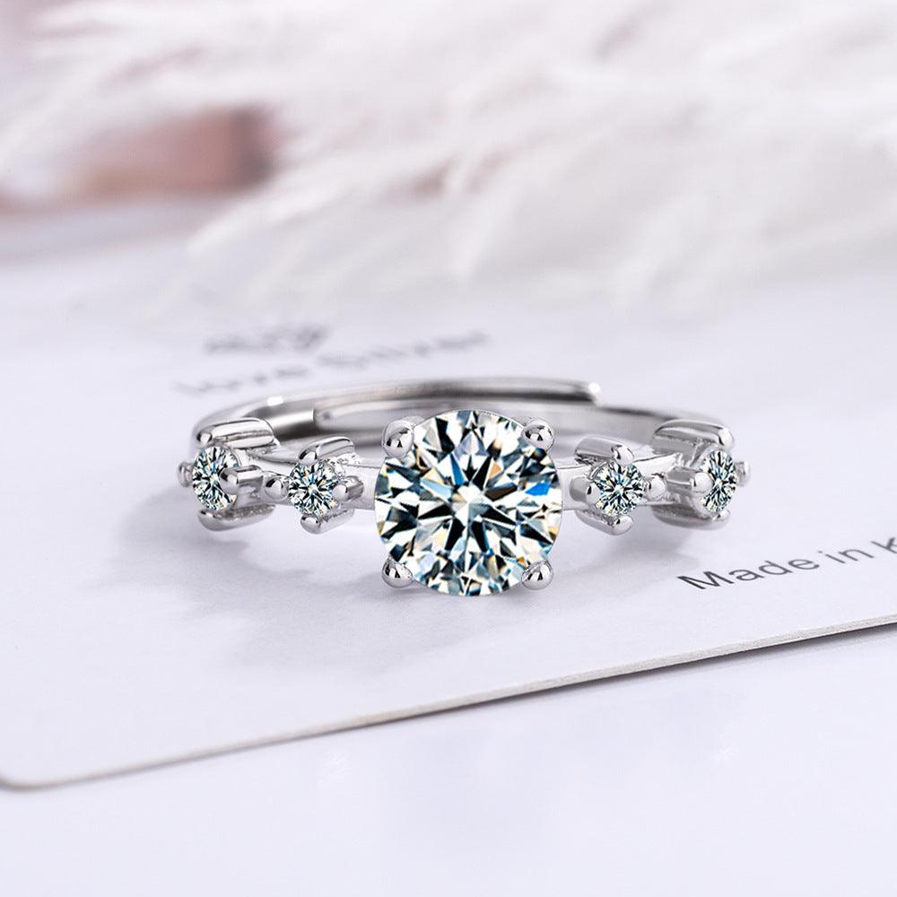 Zirconium Diamond Ring Mouth Special Design