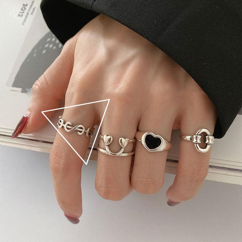Heart Dollar Smiling Face Ring