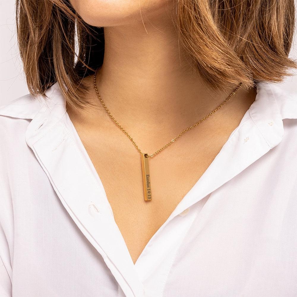 Engravable Bible Verse Necklace