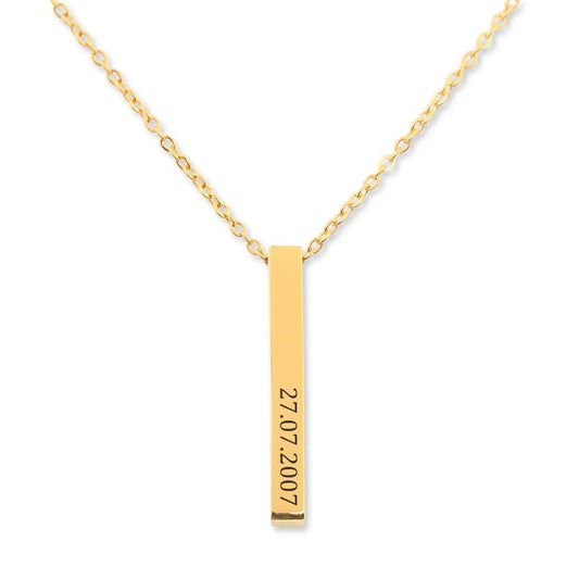 Custom Date Engravable Necklace