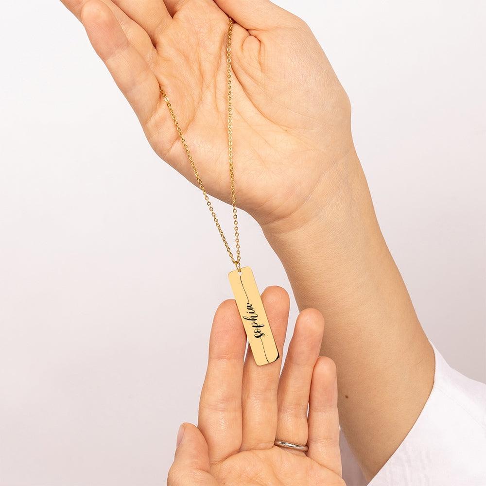 Customable Name Engravable Necklace