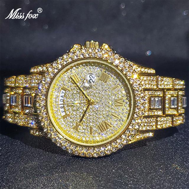 Diamond Studded Luxury Men Watch