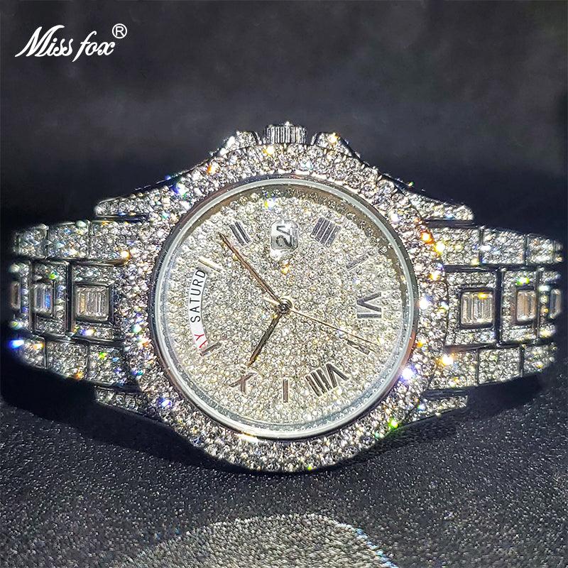 Diamond Studded Luxury Men Watch