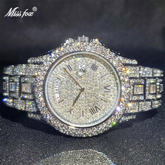 Diamond Studded Luxury Men Watch