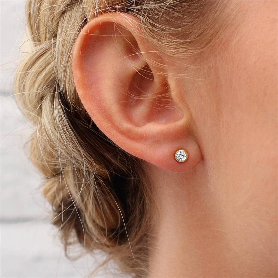 Fashion 12 Crystal Stud Earrings