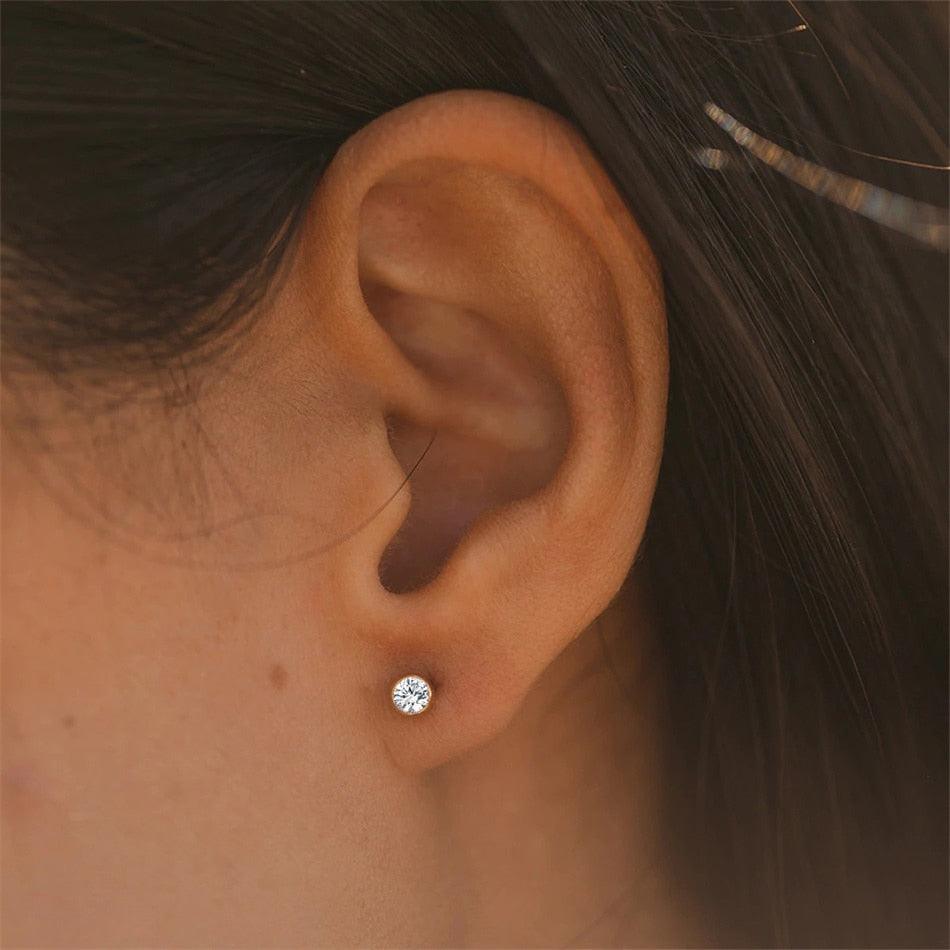 Fashion 12 Crystal Stud Earrings
