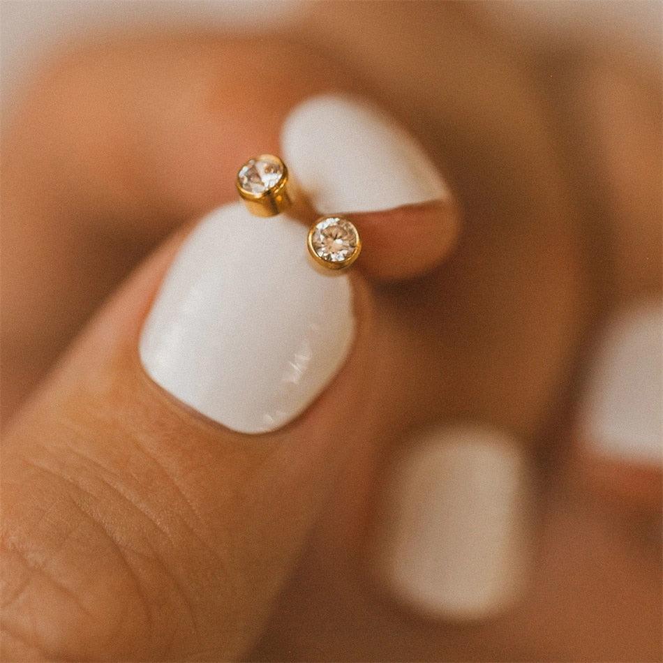 Fashion 12 Crystal Stud Earrings