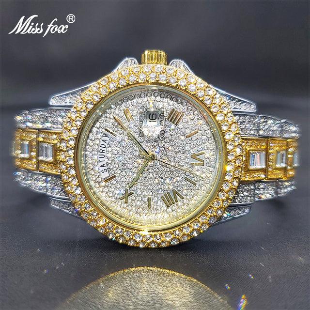 Diamond Studded Luxury Men Watch