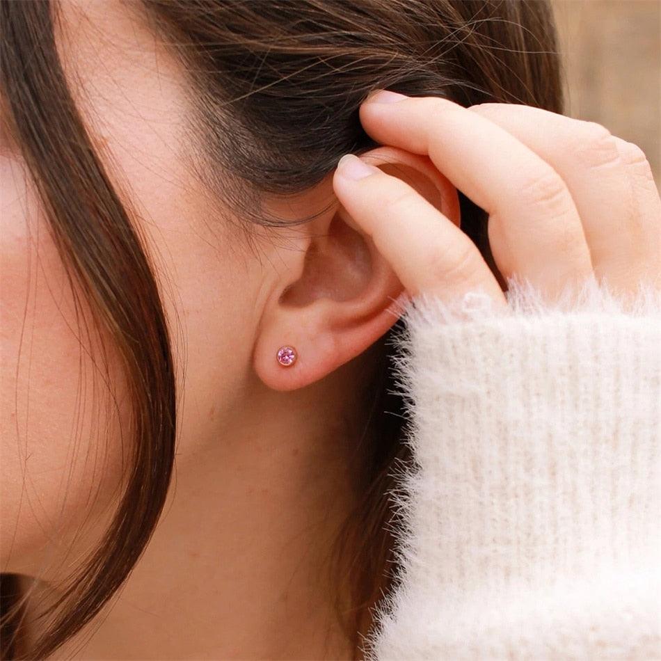Fashion 12 Crystal Stud Earrings