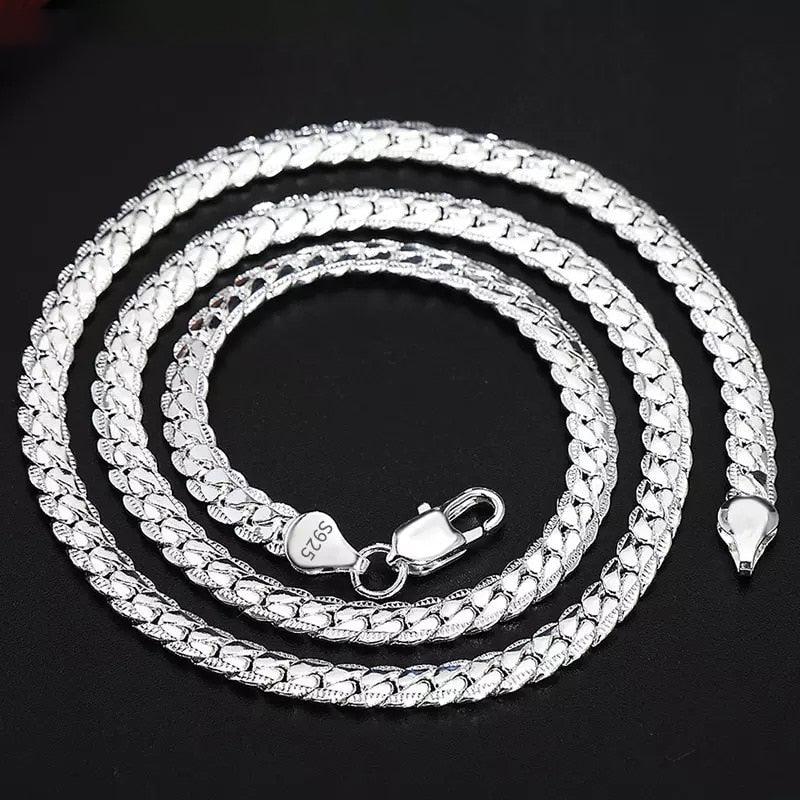 18k Gold Side Chain Necklaces