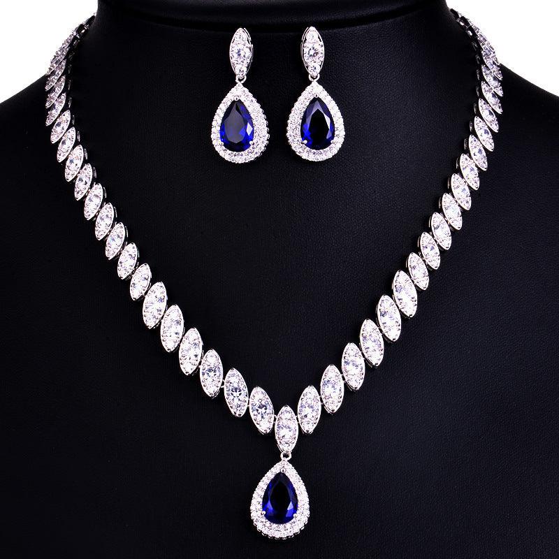 Two Piece AAA Zircon Jewelry Set