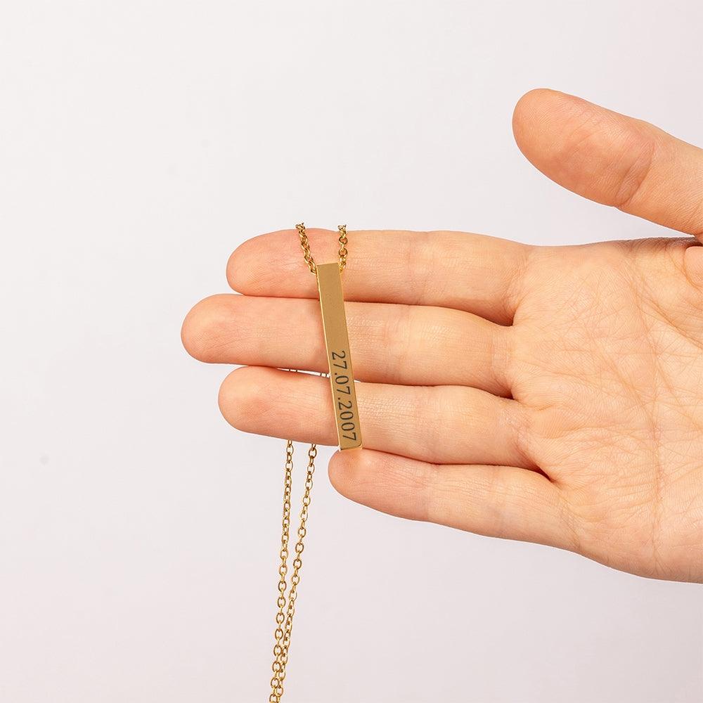 Custom Date Engravable Necklace